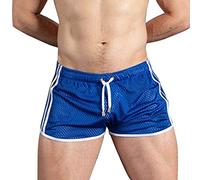 Sunfashion badehose jungen,herren badeslip herrenbadehosen herren badeshorts kurz strandshorts für Badehose Herren 8 Schnelltrocknen Herren im Stil der Atmungsaktivität Wettkampfschwimmhosen (Blue, M)