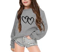 Sunfashion Glitzer Oberteil Kinder Mädchen Pullover 116 Stitch Pullover Mädchen Mädchen Sweatshirt Halber Reißverschluss Crop Top Hoodie Winter Klamotten Teenager Mädchen Kinderbekleidung Mädchen LAN