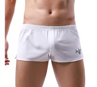 Sunfashion Herren Badehose Lang,Oneill Badeshorts Herren Badeshorts Herren Shorts Für Männer Baywatch Badeanzug Schwimmhose Herren Eng- Badhose Herren,Herren-Strandshorts Aus Eisseide Badeho(White, M)