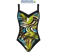 SUNFLAIR Badeanzug Damen | schwarz/grün | 36D
