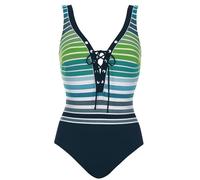 Sunflair Badeanzug mit V-Ausschnitt Nachtblau/türkis 46 B