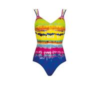 Sunflair Badeanzug Multicolor Einteiler mit Softschalen Grafikdruck verstellbare Dreifachträger V-Ausschnitt