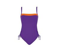 Sunflair Badeanzug Unifarben Einteiler mit Schalen verstellbare Träger tiefer Rücken Raffung