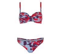 Sunflair - Basic - Bikini-Set (38E Nachtblau/Rot)