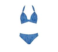 Sunflair Bikini Unifarben Neckholder Zweiteiler Set mit Softschalen Grafikdruck breites Brustband verstellbare Träger breiter Slip