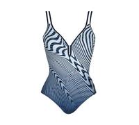 SUNFLAIR - Damen Badeanzug AquaMulti C-Cup blau/weiß, DE 38 (S)