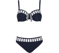 Sunflair Bikini Damen Bikini Set - mit Schalen und große Cups - mit Bügeln und verstellbaren Träger - traditioneller klassischer Stil mit Streifen