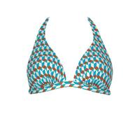 Sunflair Mix&Match Bikinioberteil Triangel mit eingearbeiteten Softschalen mit Muster blau Neckholder