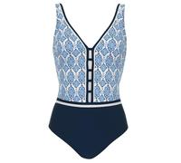Sunflair Shapewear Badeanzug mit Softcups blau-Weiss 44 D