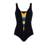 Sunflair Shapewear Badeanzug mit Stützfutter schwarz/Multicolor 46 D
