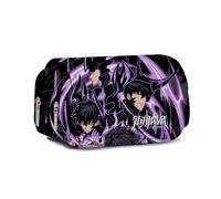 Sung Jin Woo Anime Stiftetasche, Cha Hae-in, Cartoon-Schreibwarenbeutel, doppellagig, 3D-Druck, Federmäppchen, Schüler, Schulbedarf, große Kapazität, Aufbewahrungs-Federmäppchen, Typ 2, 22x9x12cm