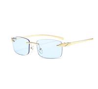 Sunglasses Modische Sonnenbrille Mode Randlose Gepard Sonnenbrille Frauen Kleine Rechteck Sonnenbrille Männlich Weiblich