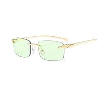 Sunglasses Modische Sonnenbrille Mode Randlose Gepard Sonnenbrille Frauen Kleine Rechteck Sonnenbrille Männlich Weiblich