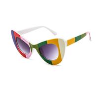 Sunglasses Modische Sonnenbrille Vintage Cat Eye Sonnenbrille Frauen Designer Sonnenbrille Frau Retro Cateye Brille C8