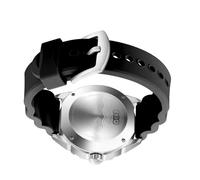 SUNGOOYUE Solarbetriebene Quarz-Taucheruhr, 300 M Wasserdicht mit Leuchtendem Silikonarmband, für Männer und Frauen, Outdoor-Tauchen, Schwimmen, Freizeit, Business (Black)