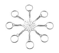 Sunligoo 8X Puzzle Schlüsselanhänger Partner Freundschaft Schlüsselbund aus Edelstahl Schlüsselring Keychain mit Persönlichen Gravur