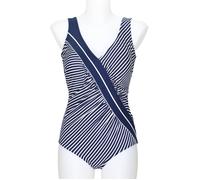 Sunmarin Badeanzug 62.28, blau/weiß, Größe 46D