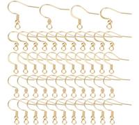 SUNNYCLUE 1 Box 120 Stück 4 Stile Echte 18 Karat Vergoldete Ohrringhaken Französische Ohrringhaken Große Mengen Angelhaken Ohrringe Ohrdrähte Aus Edelstahl Angelhaken Beschläge Zur Schmuckherstellung