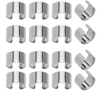 SUNNYCLUE 1 Box 150 Stück Ohrmanschetten Aus Edelstahl Silberfarbene Ohrmanschetten Großpackung Metall Punk Verstellbarer Konverter Zum Anklipsen von Ohrmanschetten Ohrringe Für Nicht Durchstochene Oh