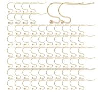 SUNNYCLUE 1 Box 160 Stück 18K Vergoldete Ohrringzubehör Französische Ohrringhaken Fischhaken Ohrringdrähte Ohrhaken Französische Hakenohrringe Für Schmuckherstellungszubehör DIY Baumelnde Ohrringe Ha