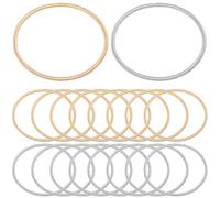 SUNNYCLUE 1 Box 20 Stück Schlangenarmband Kette Erweiterbare Armreifen 3mm Gold Silber Metall Edelstahl Verstellbare Feder Freundschaftsarmbänder Manschettenketten Zur Schmuckherstellung DIY Bastelzu