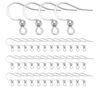 SUNNYCLUE 1 Box 200 Stück Edelstahl Ohrringhaken Fischhaken Ohrhaken Französische Ohrringhaken Mit Zu Öffnenden Schlaufen Hypoallergenes Ohrringzubehör Für Baumelnde Ohrringe Schmuckherstellungszubehö
