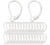 SUNNYCLUE 1 Box 40 Stück 925 Sterlingsilber Plattierte Brisur Ohrringe Französische Ohrringhaken Ohrbügel Für Schmuckherstellung Zubehör DIY Für Baumelnde Ohrringe