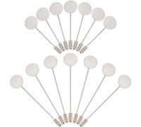 SUNNYCLUE 1 Box 60 Stück Flache Broschennadel Runde Anstecknadel Messing Sicherheitsbrosche Hutnadel Schal Silberne Broschennadeln Nadel Zum Basteln Anzug Krawatte Hut Schal DIY Schmuckherstellung Zub