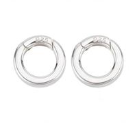 SUNNYCLUE Klein 10mm 925 Sterling Silber Halskette Ring Clip Feder Tor Ringe Feder O Ring Verschlüsse Armband Halskette Verkürzer Verschluss Karabiner Schnapp Clip Für Schmuckherstellung