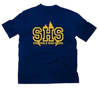 Sunnydale High School Buffy The Vampire Slayer T-Shirt, M, Navy