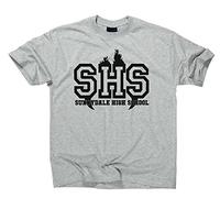 Sunnydale High School Buffy The Vampire Slayer T-Shirt, M, Sport Grey