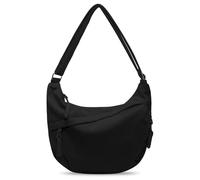 SUNOYA Crossbody Bag Damen, Halbmond Tasche Umhängetasche Cord Tasche, Moon Bag mit Verstellbarem Schultergurt, Lässige Hobo Tasche, Große Damen Schultertasche, Moonbag für Damen (Schwarz)
