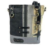Sunsa Canvas Umhängetasche - Vintage Stil Damen Schultertasche mit Stern