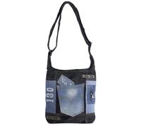 Sunsa Damen Tasche Umhängetasche Handtasche Canvas & Leder bag mit Jeans Taschen Denim klein Schultertasche Damentaschen Vintage Crossbody Handtaschen Teenager Fashion