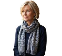 Sunsa Damen/Herren Schal, weich Winter Halstuch aus Baumwolle & Viskose. Große Unisex Herbst Winterschal. Tücher & Schals als Geschenkidee für Männer oder Frauen (Blau)