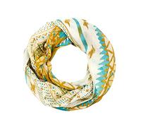 Sunsa Damen Loop Schal. 100% Baumwolle Schlauchschal für Frühlings/Sommer. Dünn Loopschal mit Blumen Design. Tücher und Schals als Frauen Geschenk (Beige #6)