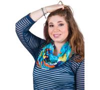 Sunsa Damen Loop Schal. 100% Baumwolle Schlauchschal für Frühlings/Sommer. Dünn Loopschal mit Blumen Design. Tücher und Schals als Frauen Geschenk