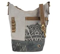 Sunsa Damen Tasche Umhängetasche, Handtasche aus Canvas & Leder. Nachhaltige Produkte, Groß Vintage Shoulder Bag, Schultertasche, Segeltuch Crossbody, Geschenkideen für Frauen/Mädchen