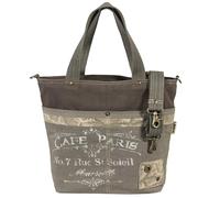 Sunsa Canvas Handtasche. Vintage Schultertasche. Vegane Damentasche