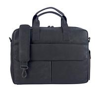 Sunsa Herren Leder Laptop Tasche, 14 Zoll Business Aktentasche. Schwarze große Handtasche Notebooktasche/Laptoptasche. Vintage Umhängetasche als Männer Geschenke