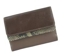 Sunsa Leder Geldbörse Große Portemonnaie Brieftasche aus Lederresten