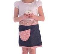 Sunsa Mädchen Jeansrock. Kinderrock Minirock wendbarer Wickelrock, kurzer Sommerrock,2 Kinder Röcke in einem. Denim Skirt, Jeans Rock kurz, Mädchenrock aus Jeans