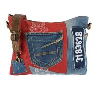 Sunsa recycelte Jeanstasche. Nachhaltige Umhängetasche Canvas Crossbody Bag