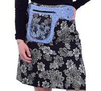 Sunsa Sommerrock Knielang Rock. Wickelrock Damen lang aus Baumwolle. Hosenrock Boho Kleidung. Langer Rock Damen. Midirock
