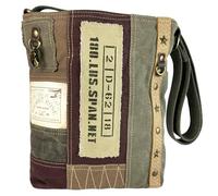 Sunsa Vintage Umhängetasche. Patchwork Canvas Crossover Tasche