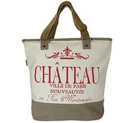 Sunsa XXL Damen Handtasche. Große Tasche aus Canvas. Vegane Strandtasche/Sporttasche. Weekender in Vintage Retro Stil als Geschenkideen für Frauen