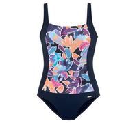 Badeanzug SUNSEEKER "Tahiti", Damen, Gr. 42, Cup D, blau (marine, bedruckt), Polyamid, Badeanzüge Badeanzug, aus softer Microfaser (50401562-42) marine, bedruckt