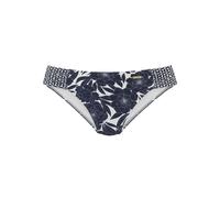 LASCANA - Sunseeker LM Bikinihose mit Raffung navy-print - Gr. - 36