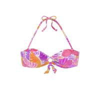 Bandeau-Bikini-Top SUNSEEKER Gr. 36, Cup A/B, lila (lila, orange) Damen Bikini-Oberteile (71803022-36) lila, orange