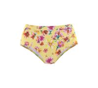 Bikini-Hose SUNSEEKER "Mila", Gr. 36, N-Gr, gelb (gelb, bedruckt), Microfaser, Microfaser, Polyamid, floral, Badehosen Bikini-Hose, im floralen Design (61007810-36) gelb, bedruckt